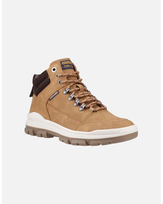 Jack & Jones White Imperial Polyurethane Honey Boots for men