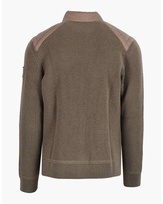 Belstaff Brown Compound Cardigan Jacket Khaki for men