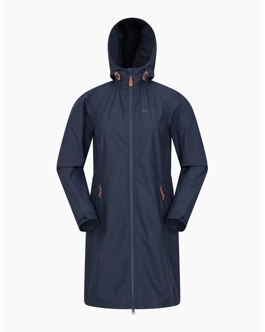 Mountain Warehouse Blue Ladies Ioana Longline Soft Shell Jacket