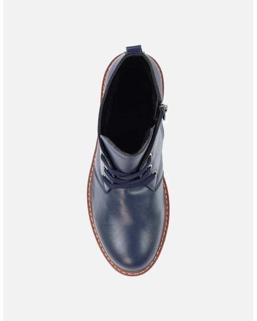 Lunar Blue Claire Ii Leather Boot Glr014