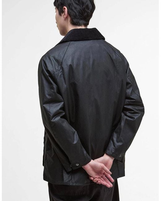 Barbour Black Os Bedale Wax Jacket for men