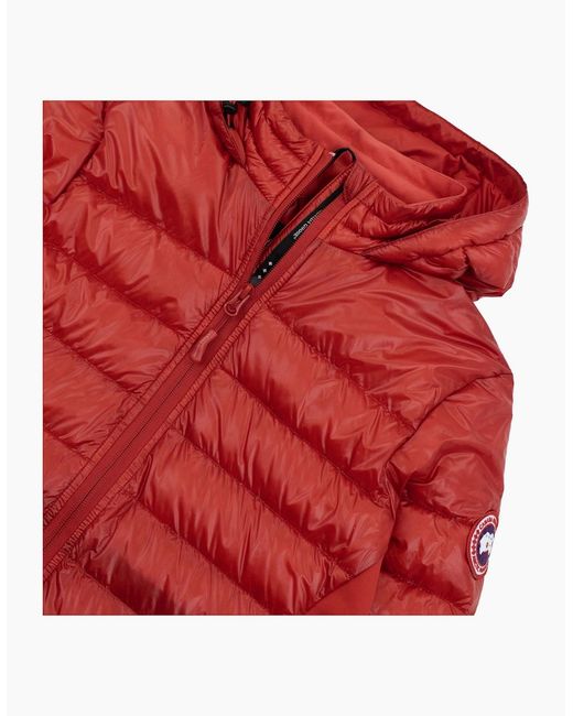 Canada Goose Red Hybridge Lite Hooded Coat