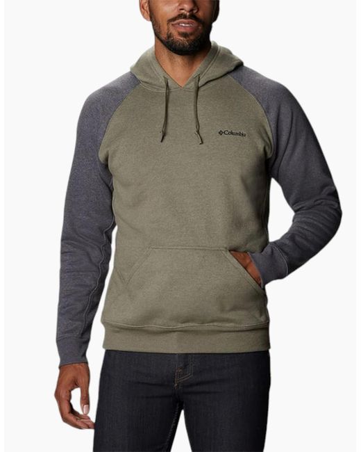Columbia Gray Hart Mountain Ii Hoodies Regular Cotton Pullover Hooded Jumpers for men