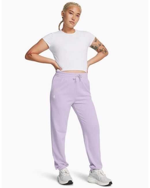 Under Armour Purple Rival Terry Joggers
