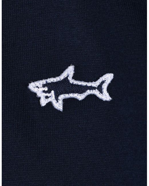 Paul & Shark Blue Paul And Shark Badge T-Shirt for men