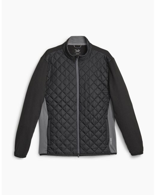 PUMA Gray Frost Quilted Jacket Golf for men