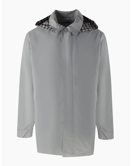 Aquascutum Gray Active Rlg Trench Antarctica Jacket for men