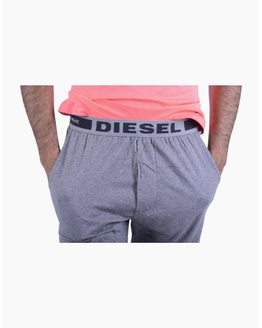 DIESEL Blue Umlb Julio Jogging Bottom Jogger Jersey Sweatpants Tracksuit Bottom for men