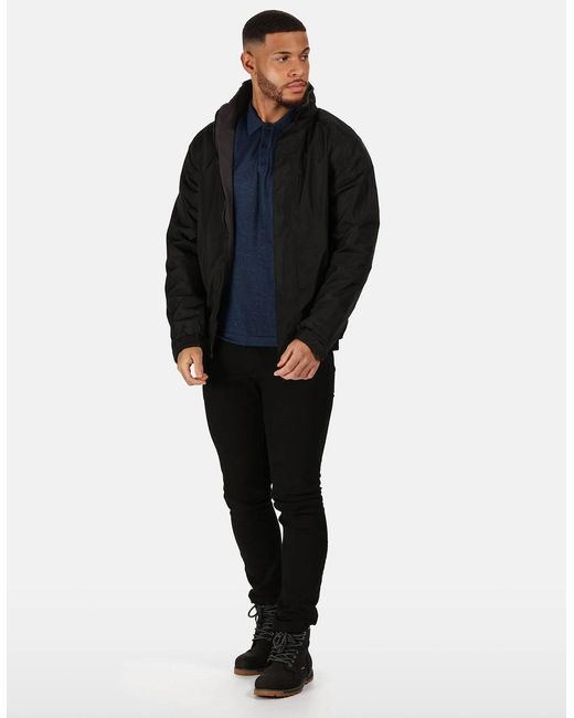 Regatta Black Dover Waterproof Windproof Jacket (Thermo-Guard Insulation)