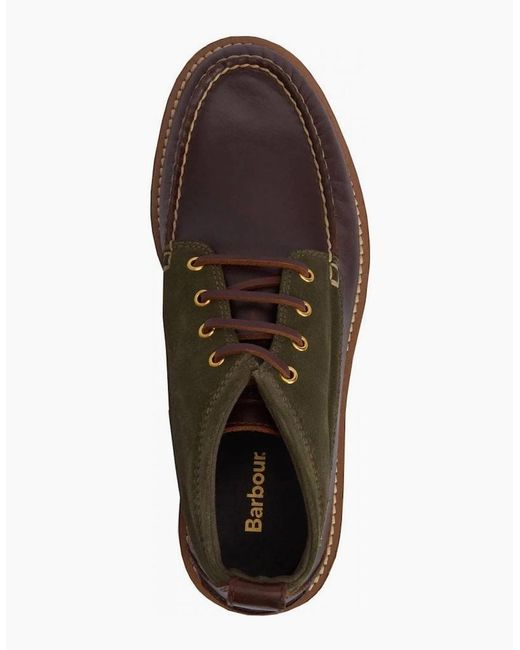 Barbour Brown Hadston Chukka Boots for men