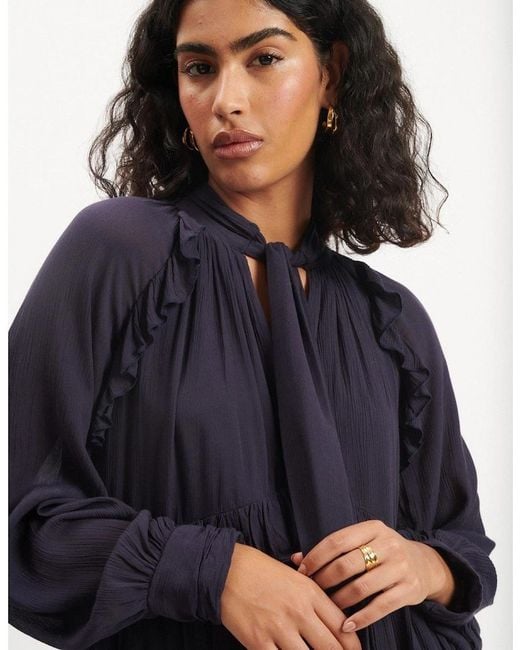 Nobody's Child Blue Bohana Mini Dress