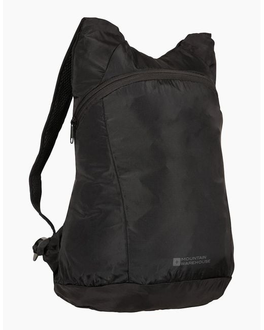 Mountain Warehouse Black Packaway Backpack