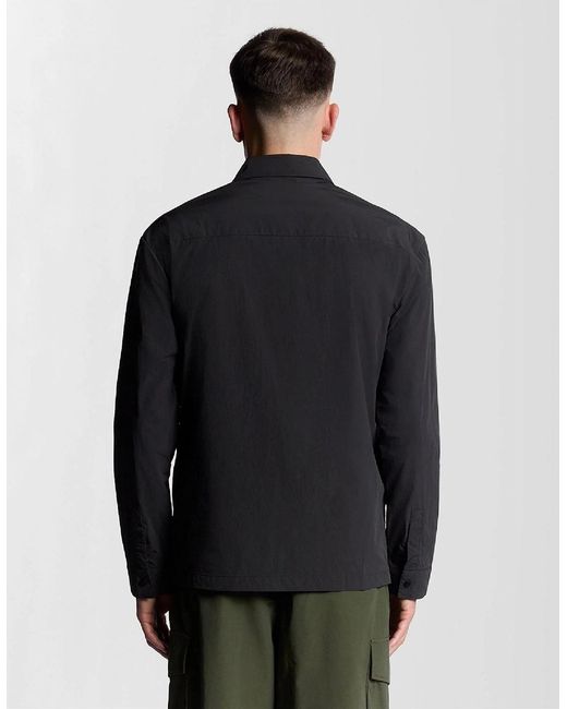 Lyle & Scott Black Overshirt for men