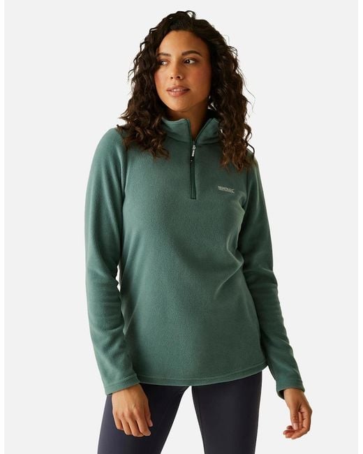 Regatta Brown Great Outdoors /Ladies Sweetheart 1/4 Zip Fleece Top