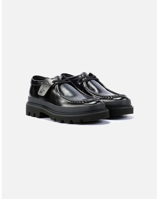 Clarks Black Badell Seam Leather Lace-Up Shoes for men
