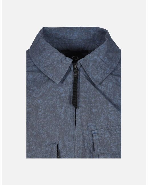 Ma Strum Blue Tie Died Overshirt Ink for men