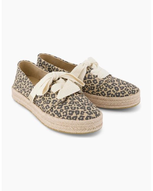 TOMS White Carolina Lace Up Cotton Oatmeal Flip Flops