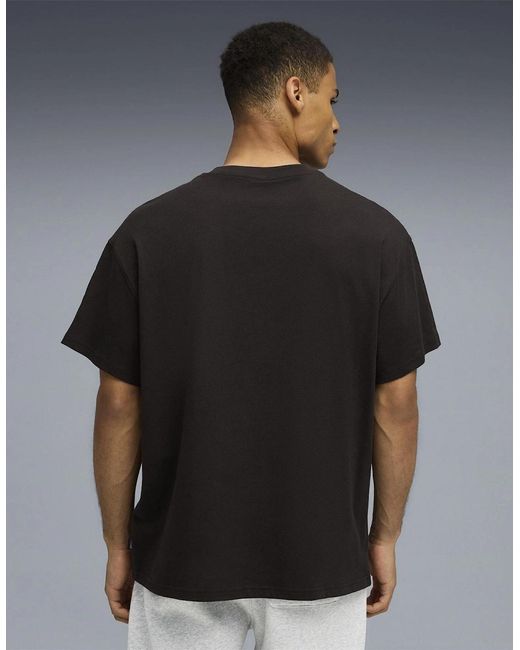 PUMA Black Hooptopia Break Fast Short Sleeve Performance T-Shirt for men