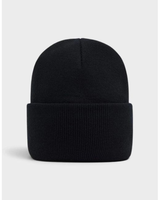 Carhartt Black Wip Logo Watch Beanie Hat Deep Night for men