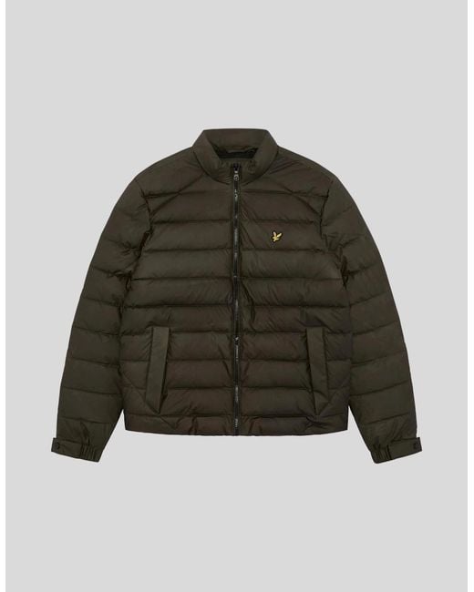 Lyle & Scott Brown Heat Reactive Quilted Jacket for men