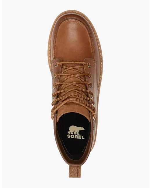 Sorel Brown Slabtown 62 Moc Wp Boots Velvet Tan/Tobacco for men