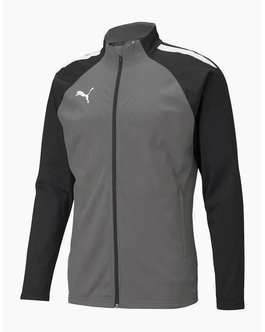 PUMA Gray Teamliga Training Jacket Tracksuit Top for men