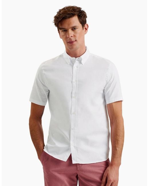 Ted Baker White Aldgte Regular Premium Oxford Shirt for men