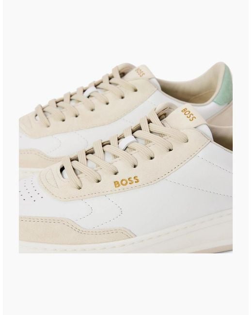 Boss White Tenn Ltnu 10240265 0 Low Top Trainers