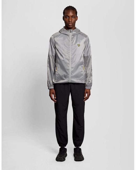 Lyle & Scott Gray Sports Lightweight Training Jacket for men