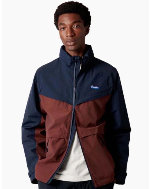 Penfield Blue Northrim Rum Raisin Rain Jacket for men