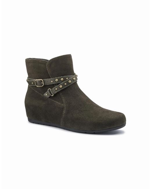Hotter Black Avocet Ankle Boots
