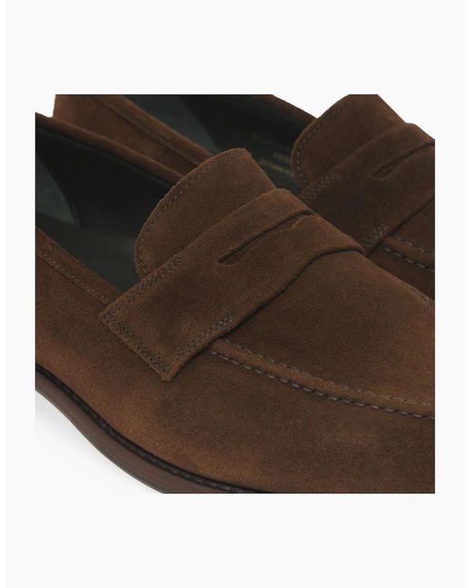 Loake Brown Wiggins Penny Loafers for men
