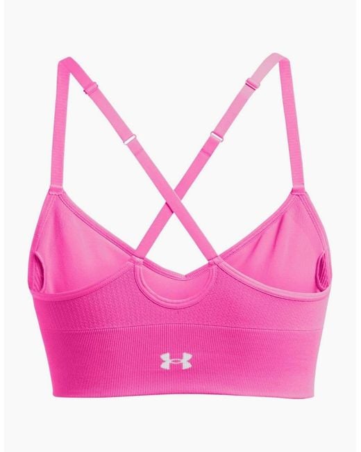 Under Armour Pink Vanish Seamless Low Impact Sports Bra