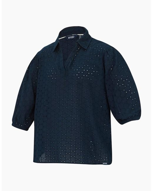 Regatta Blue Ladies Nofino Broderie Shirt