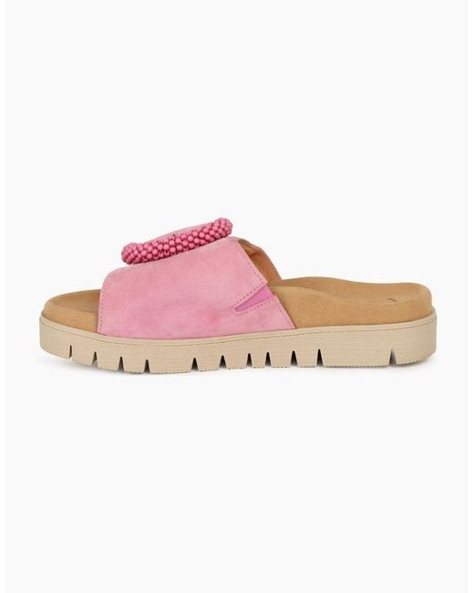 Gabor Pink Everly Mule Sandals