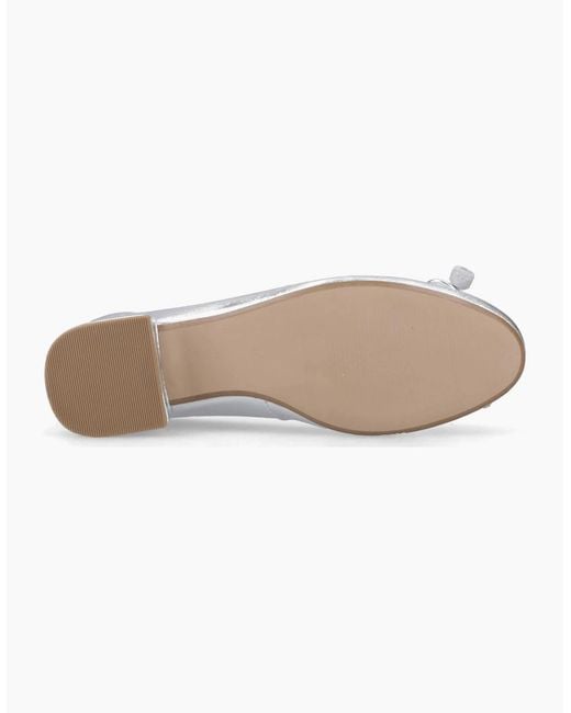 Hush Puppies White Silvia Low Heel Sandal Leather Sandals
