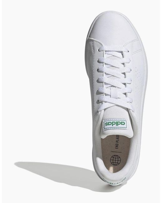 Adidas White Advantage Base Trainers for men