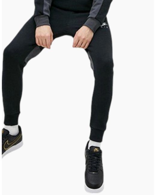 Nike Black Air Contrast Jogger Casual Sportwear Running Gym Bottom for men