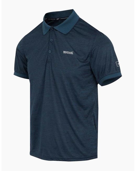 Regatta Blue Remex Ii Jersey Polo Shirt for men