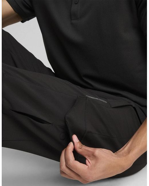 PUMA Black Pd Cargo Trousers for men