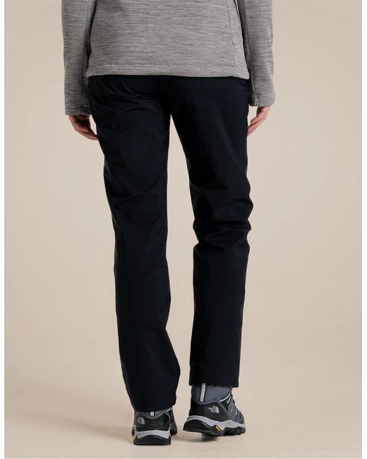 Craghoppers Black Jullio Gore Solid Patterned Straight Trousers