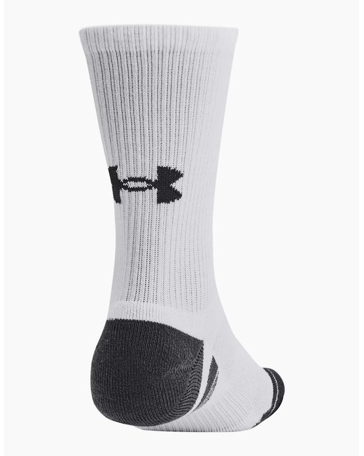 Under Armour Gray Adult Performance Tech Crew Socks (Pack Of 3)
