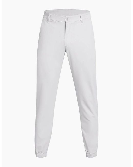 Under Armour White Matchplay Jogger Golf Trousers for men