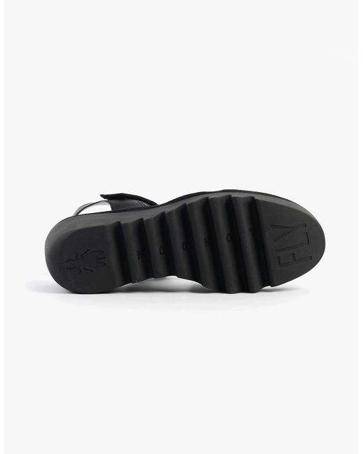 Fly London White Bexy575Fly Sandals/Graphite