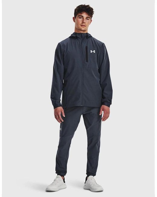 Under Armour Blue Woven Track Jacket for men