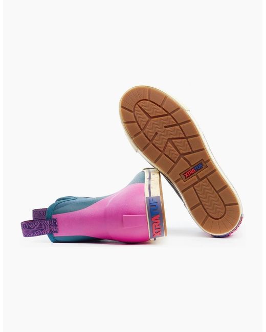 XtraTuf Pink Ankle Deck Camp Boot Rubber Wellington Boots