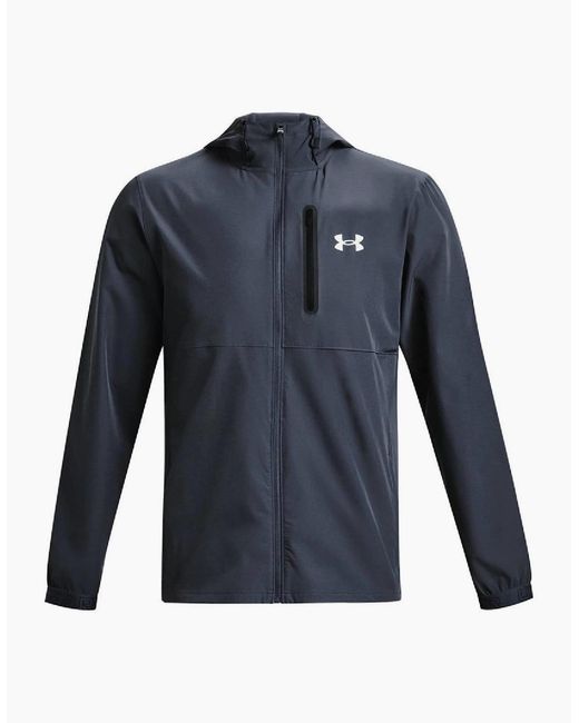 Under Armour Blue Woven Track Jacket for men