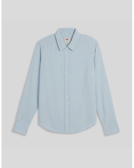 Levi's Blue Levi's Collared Neck Long Sleeve Regular Fit Shirt