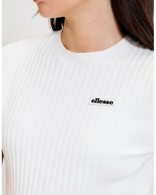 Ellesse White The Court Knitted Tee