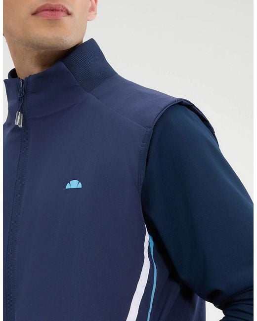 Ellesse Blue Rushano Gilet for men